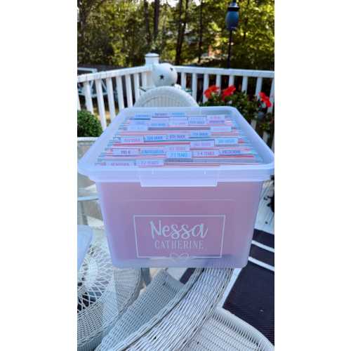 Milestone + Memory Organizer - FILES ONLY, Child File Box Tote, School Organization, Baby Keepsake, Child Memories, Keepsake Memory Storage