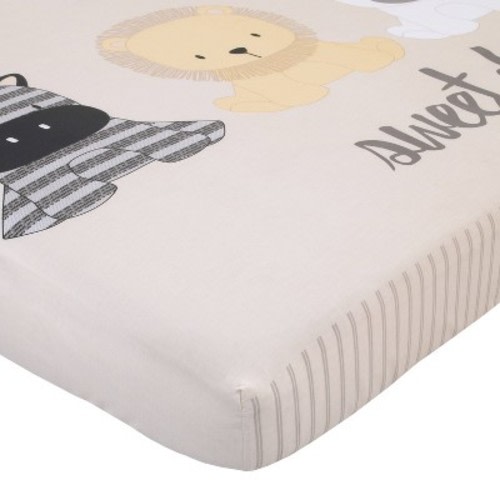 NoJo Play Day Pals Cotton Fitted Crib Sheet