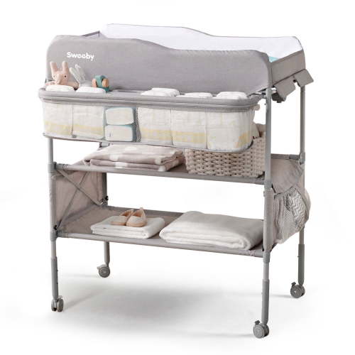 Sweeby, Baby Changing Table, Foldable, Waterproof Pad, Organizer