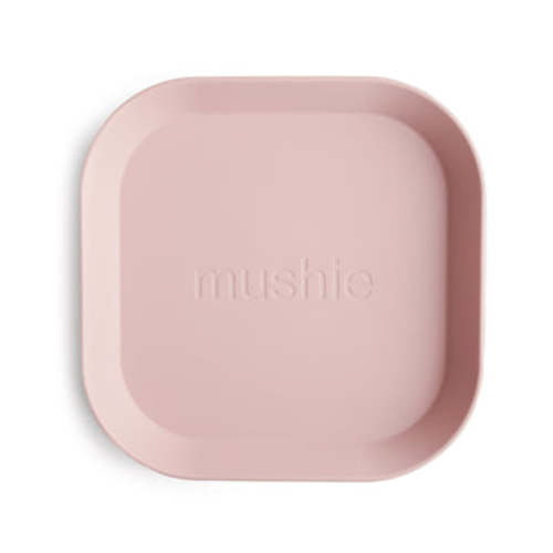 Mushie Baby Square Dinnerware Plates, Set of 2