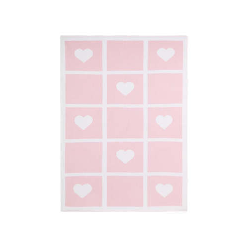 Heart Knit Blanket
