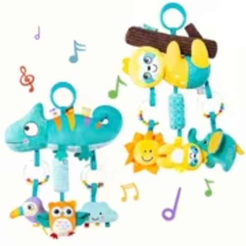 soft cartoon hanging rattle toys cute sensory animal crinkle - Temu