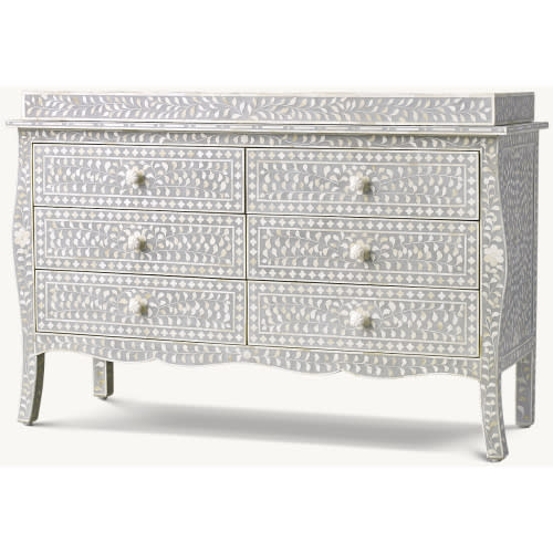 Restoration Hardware: Amira Mosaic Inlay Wide Dresser & Topper Set