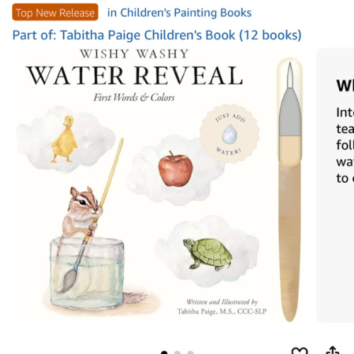 Wishy Washy (Water Reveal Edition): A Reusable Water Reveal Activity Book Teaching First Words and Colors (Tabitha Paige Children's Book Series)