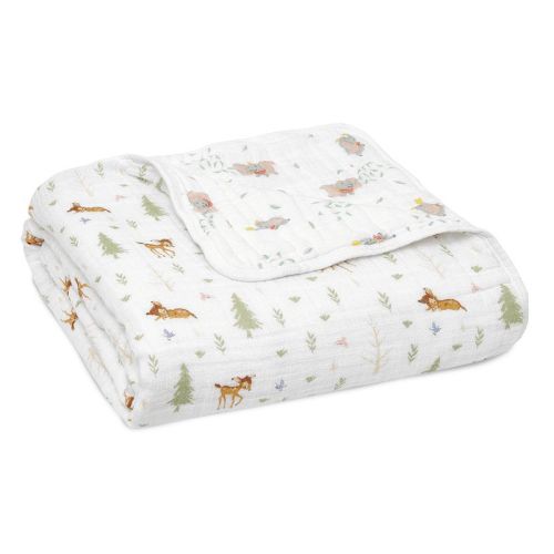 Disney's Bambi or Dumbo Cotton Muslin Reversible Blanket by aden + anais