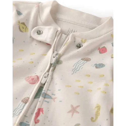 Baby Organic Cotton Sleep & Play Pajamas in Under the Sea - Little Planet | Carter's