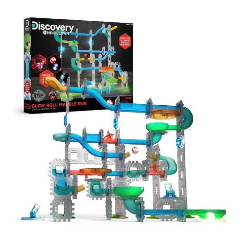Discovery™ #Mindblown Glow Roll Marble Run Light-Up Construction Set