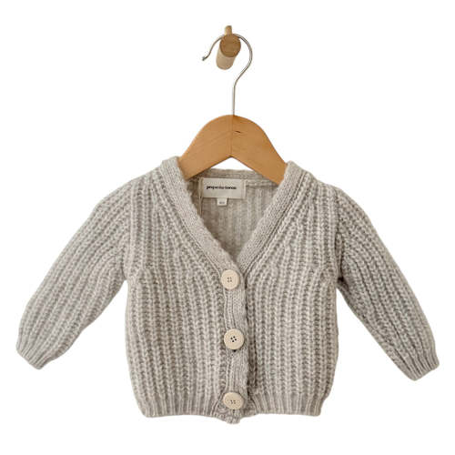 Pequeno Tocon Baby Orient Cardigan Grey