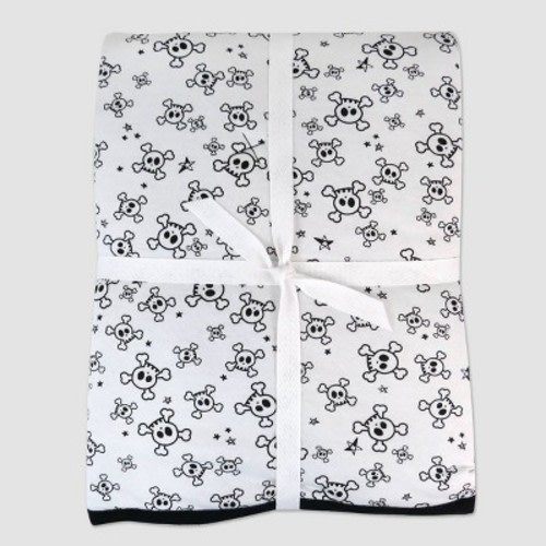 Honest Baby Organic Cotton Lightweight Knit Quilt - Tossed Skulls
