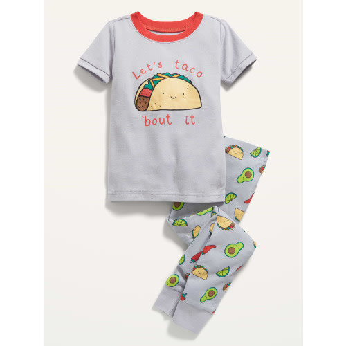 Unisex Snug-Fit Printed Pajama Set for Toddler & Baby