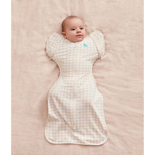 Swaddle Up™ 2-in-1 Transition Bag 1.0 TOG Cotton Tan Houndstooth