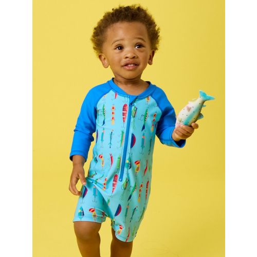 Boys Long Sleeve One Piece Rash Guard