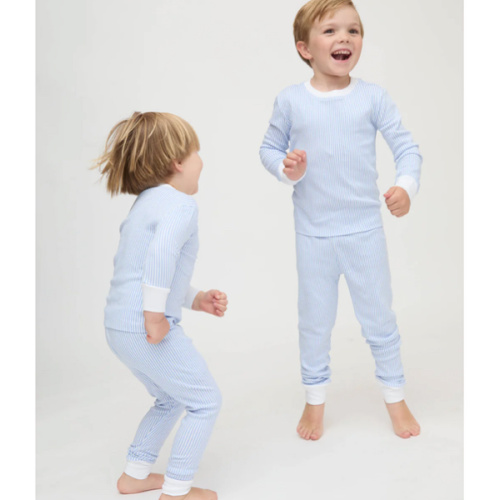 The Baby Sully PJ Set - Blue/White Stripe – Hill House Home