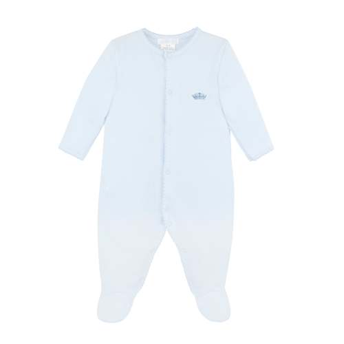 Little Prince Embroidery Footie | Baby Boy
