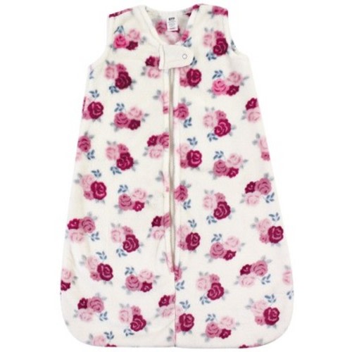 Hudson Baby Infant Girls Plush Sleeping Bag, Sack, Blanket, Floral, 0-6 Months