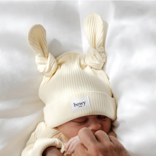 Double Knot Beanie - Lemon