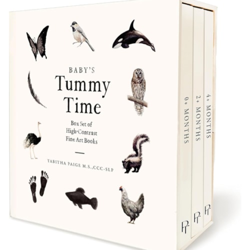 Baby's Tummy Time Book Box Set: A 3-Book Box Set of High-Contrast Art for Visual Stimulation at Tummy Time (Tabitha Paige Children's Book Series)