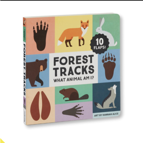 Forest Tracks: What Animal Am I? Lift-the-Flap Board Book - Mudpuppy