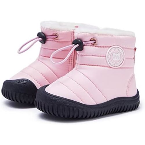 BMCiTYBM Toddler Baby Snow Boots Winter Shoes Boys Girls Cold Weather Baby Faux Fur Shoes