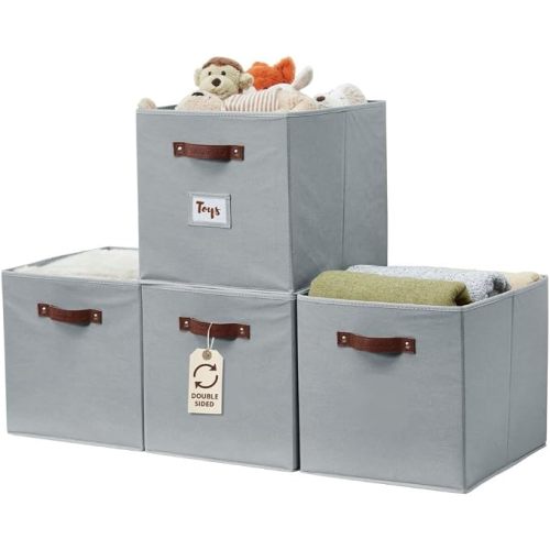 DECOMOMO Storage Bins, Storage Baskets for Shelves