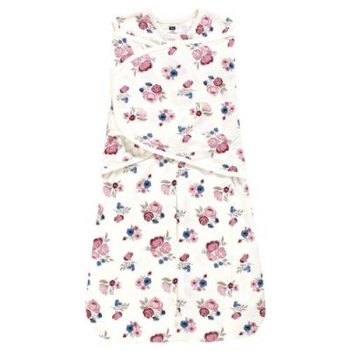 Hudson Baby Infant Girl Convertible Swaddle Sleep Sack, Dusty Rose Floral, 3-9 Months