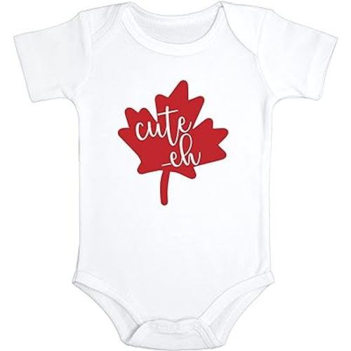 Cute-eh Canadian Baby Bodysuit | Baby Gift | Canada Baby Jumpsuit