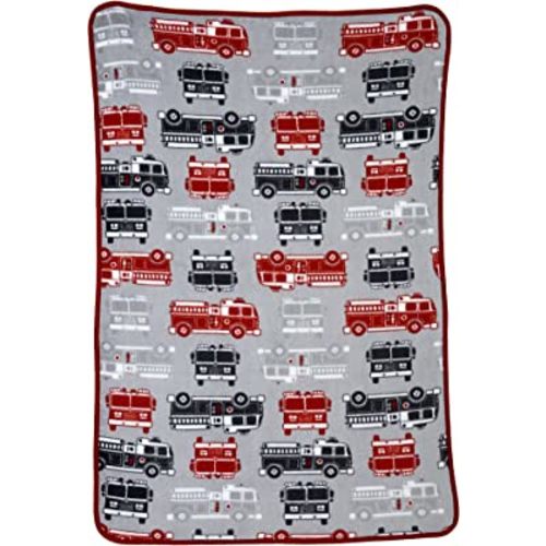 Carter's Toddler Printed Coral Fleece Blanket, Fire Truck