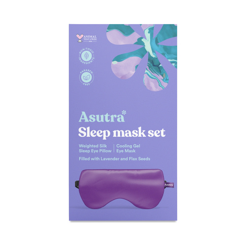 Weighted Sleep Mask Set, Purple