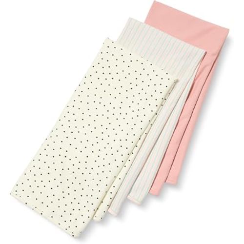 Amazon Essentials Unisex Babies' Breathable Cotton Swaddle Receiving Blankets, Pack of 3