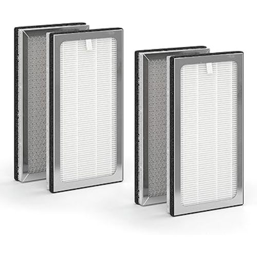 Medify MA-15 Set Genuine Replacement Filter for Allergens, Smoke, Wildfires, Dust, Odors, Pollen, Pet Dander | 3 in 1 with Pre-filter, True HEPA H13 and Activated Carbon for 99.9% Removal | 2-Pack