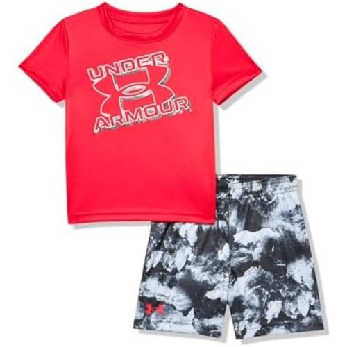 Under Armour boys Boys' Short Sleeve Tee and Short Set, Lightweight and Breathable