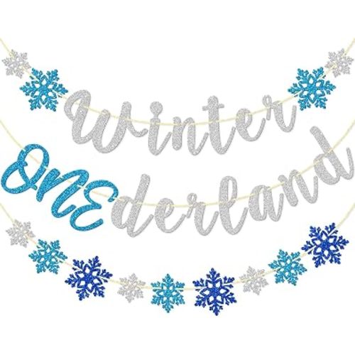 Winter Onederland Banner, Winter Onederland 1st Birthday Decor