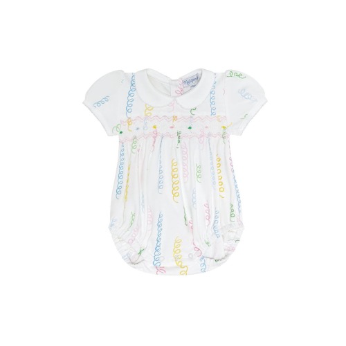 Spirals Print Smocked Bubble - Baby, 6-9M