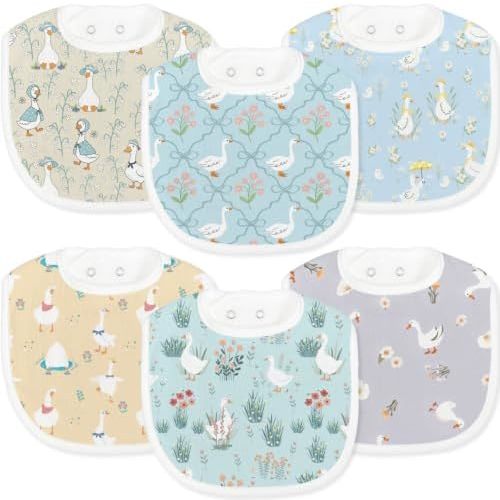 Baby Bibs for Baby Boys Girls 6-Pack