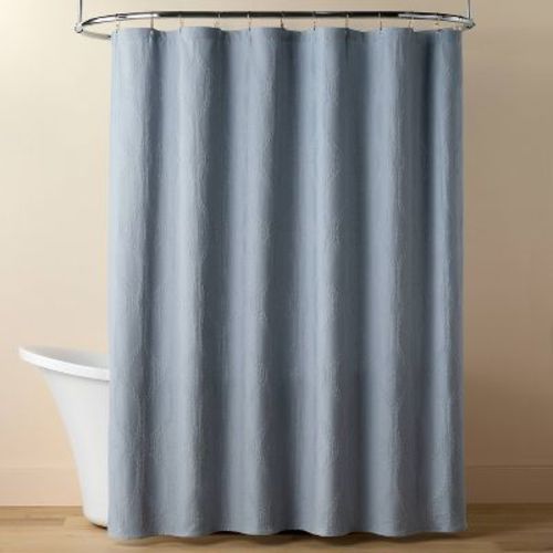 Trellis Pattern Shower Curtain Washed Blue - Hearth & Hand™ with Magnolia
