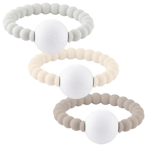 Ryan and Rose Cutie Teether Rattle (Pebble (3 Pack))