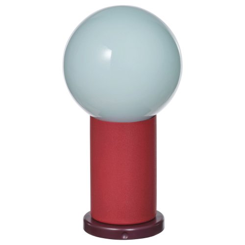 IKEA PS 2026 LED portable lamp - battery operated dimmable/red light blue 8 ¾ "