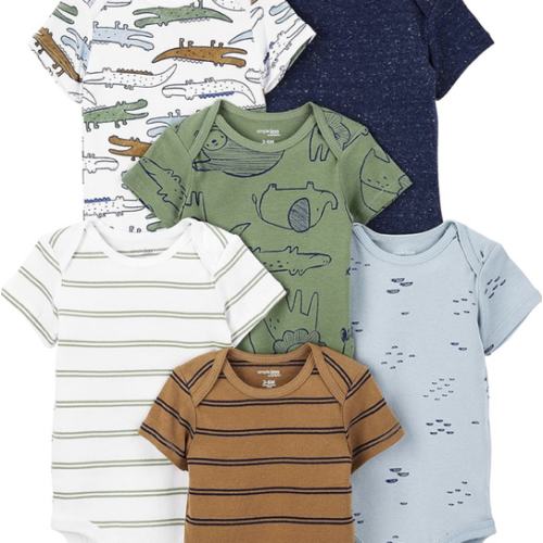 Simple Joys by Carter's Baby Boys 6-Pack Short-Sleeve Bodysuit