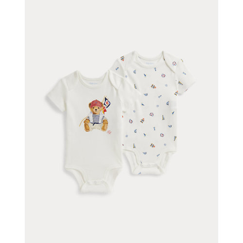 Polo Bear Cotton Bodysuit 2-Pack