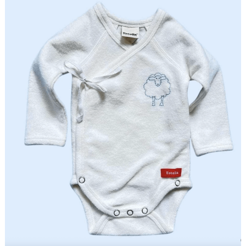 "Little Lamb Organic Onesie | Soft & Embroidered | Estella