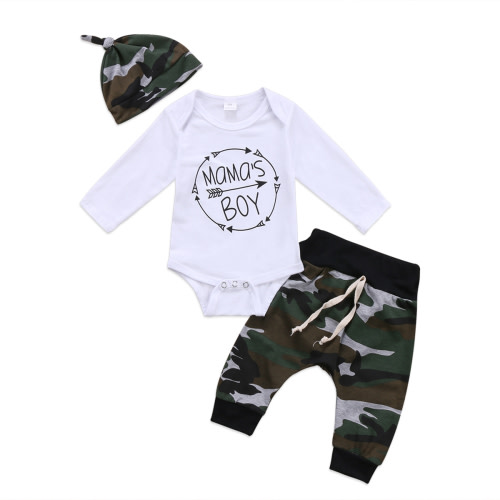 Newborn Baby Boy Cotton Top Bodysuit Romper Pants Leggings Hat Outfit Clothes