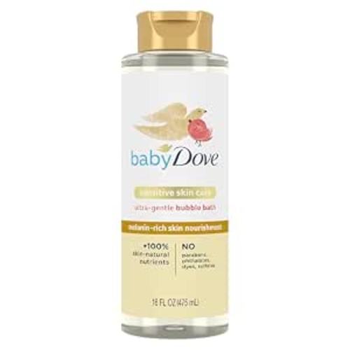 Baby Dove Bubble Bath Melanin-Rich Skin Nourishment 16 oz | Nourishment for nourished skin and bath time fun Sensitive Skin Care with skin-natural nutrients