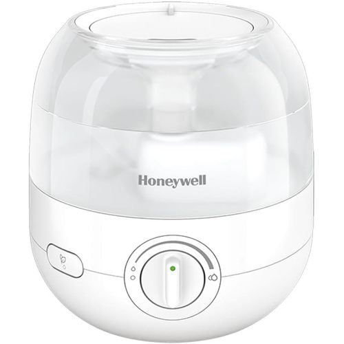 Honeywell HUL525WC Mini Mist™ Ultrasonic Cool Humidifier, White, With Essential Oil Tray, Variable Output Control, Auto Shut-off, Ultra Quiet Operation, Directional Outlet, Visible Mist