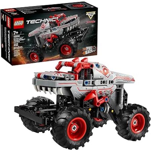 LEGO Technic Monster Jam ThunderROARus Pull-Back Monster Truck Toy - Building Toy for Kids, Boys and Girls, Ages 7+ - Creative Gift Idea for Lovers of Trucks - 42200