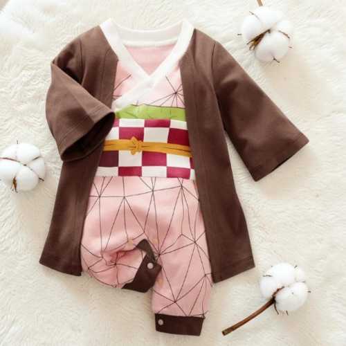 Anime baby Cotton Romper Outfit, Anime long sleeve rompers , Cotton Toddler costume for Anime Fans