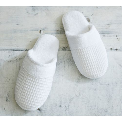 Waffle Weave Resort Slippers