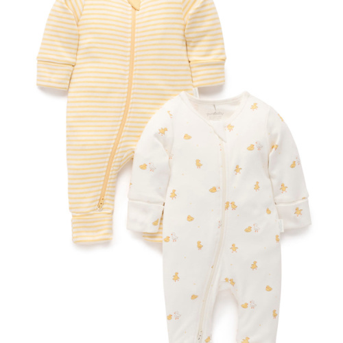 Little Ducky 2 Pack Zip Growsuit
