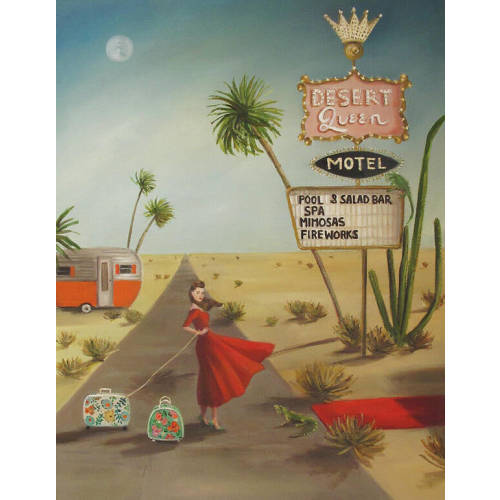 The Desert Queen Motel Art Print