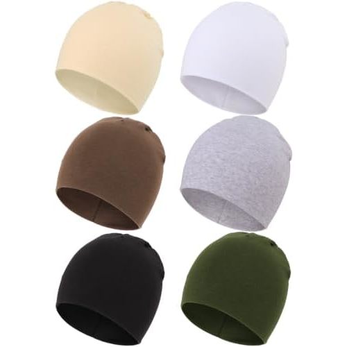 DRESHOW BQUBO 6 Pack Baby Hats for Boys Girls Unisex Preemie Hat Soft Knit Cap Nursery Beanie for Newborn Infant Toddler Kid