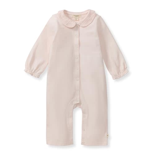 Burt's Bees Baby baby-girls Long Sleeve Jumpsuit, 100% Organic Cotton, One-piece Coverall Outfit With Collar